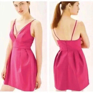Topshop Mini Dress Pink Womens Strappy Sleeveless 2 Cocktail 1313
